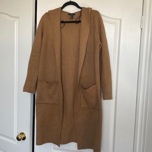 Forever 21 Hooded Long Cardigan